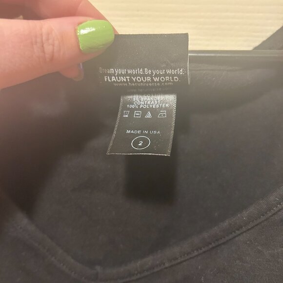 Torrid Her Universe Marvel Avengers Endgame Skater Mini Black Dress Chiffon2X - Picture 5 of 9